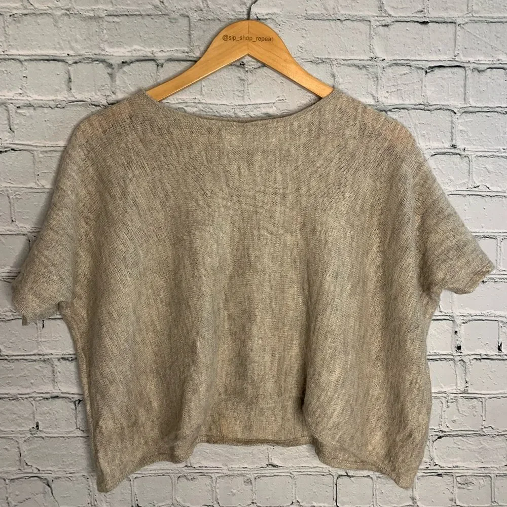 Animana alpaca linen layering sweater. Small